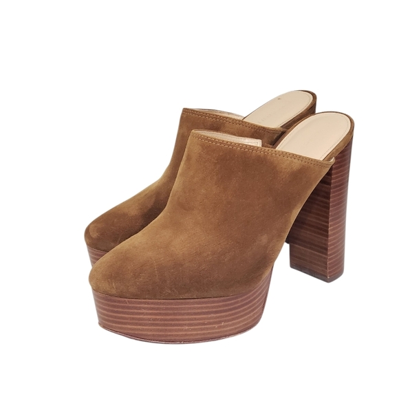 Veronica Beard Shoes - Veronica Beard Maren Platform High Block Heel Mule